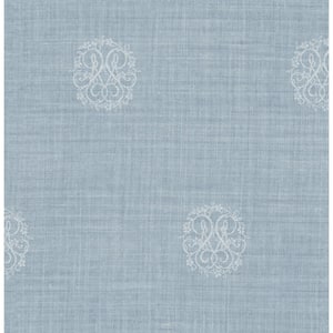 Nautical Monogram Paper Strippable Wallpaper (Covers 56 sq. ft.)