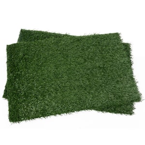 2-Piece Large Artificial Dog Potty Grass Pee Pads