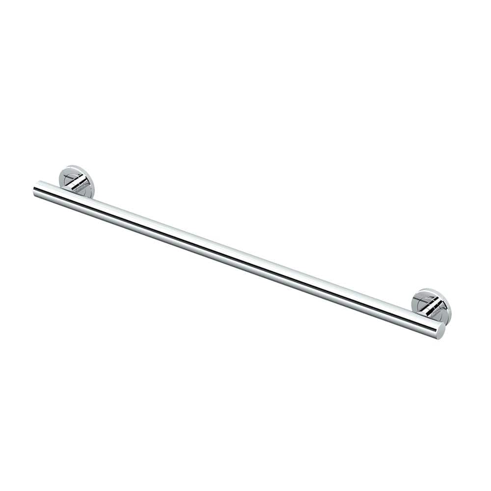 Gatco Latitude II 30 in. Grab Bar in Chrome 856A The Home Depot