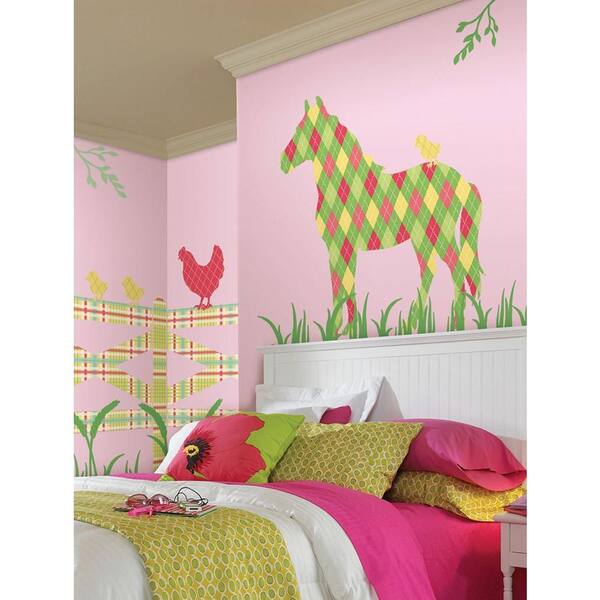 ZooWallogy 37 in. x 25 in. Addison the Horse Wall Decal