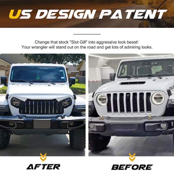 AMERICAN MODIFIED Vader Grille w/Mesh for 2018-2022 Jeep Wrangler