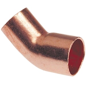 1 in. Copper Pressure 45-Degree Fitting x Cup Street Elbow