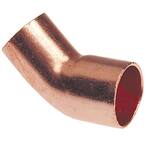 1/2 in. Copper Pressure 45-Degree Fitting x Cup Street Elbow