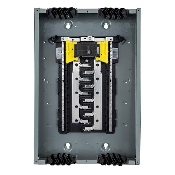 Square D Homeline Qwik-Grip 40-Circuit 20-Space 100-Amp Main Breaker Plug-On