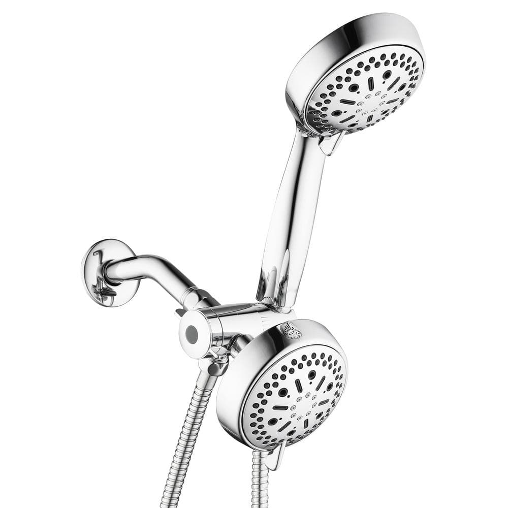 64-spray 6 in. High PressureDual Shower Head and Handheld Shower Head in Polished Chrome price history on PriceWatchPro