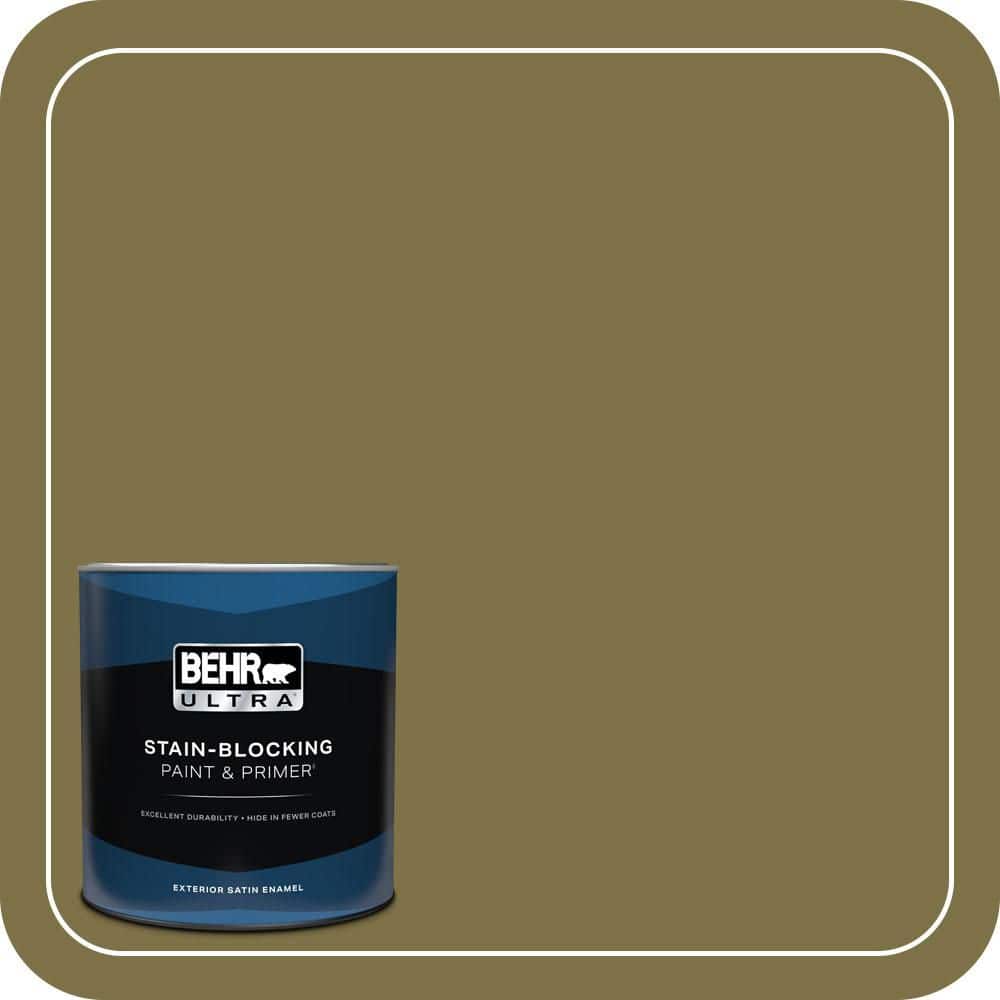 1 qt. #S330-7 Olive Shade Satin Enamel Exterior Paint & Primer price history on PriceWatchPro