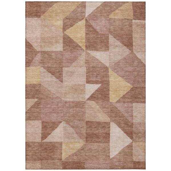 Chantille Machine Washable Indoor/Outdoor Abstract ACN2373 Blush 3 ft. x 4 ft. Area Rug