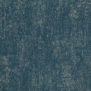 Edmore Faux Suede Blue Non Pasted Non Woven Wallpaper