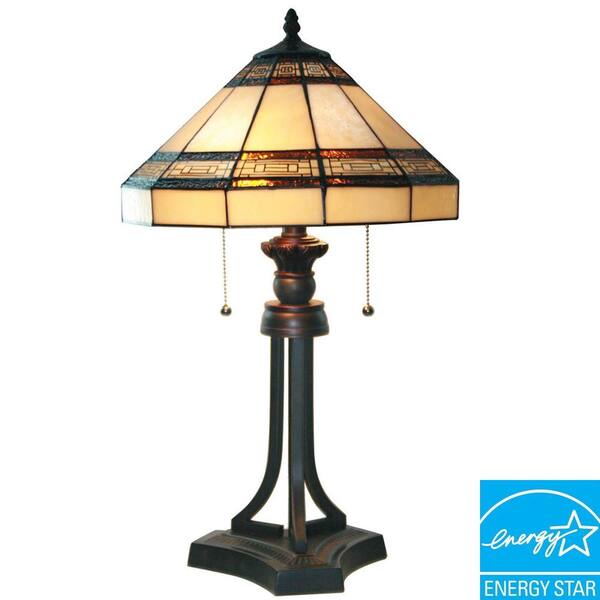 Hampton Bay Addison 23 in. Oil Rubbed Bronze Table Lamp with CFL Bulbs