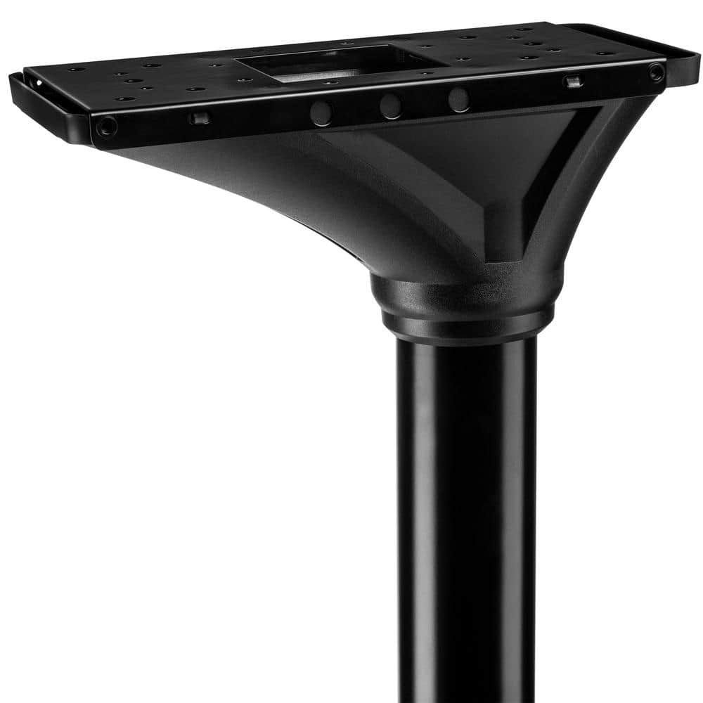 Elevado Black Galvanized Steel Decorative Mailbox Post