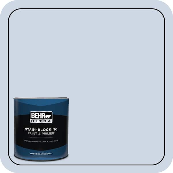 BEHR ULTRA 1 qt. #600C-2 Silent Ripple Satin Enamel Exterior Paint & Primer