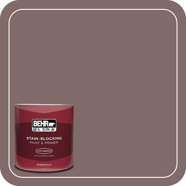 BEHR ULTRA 1 qt. #MQ1-41 Autumn Ashes Extra Durable Flat Interior Paint & Primer