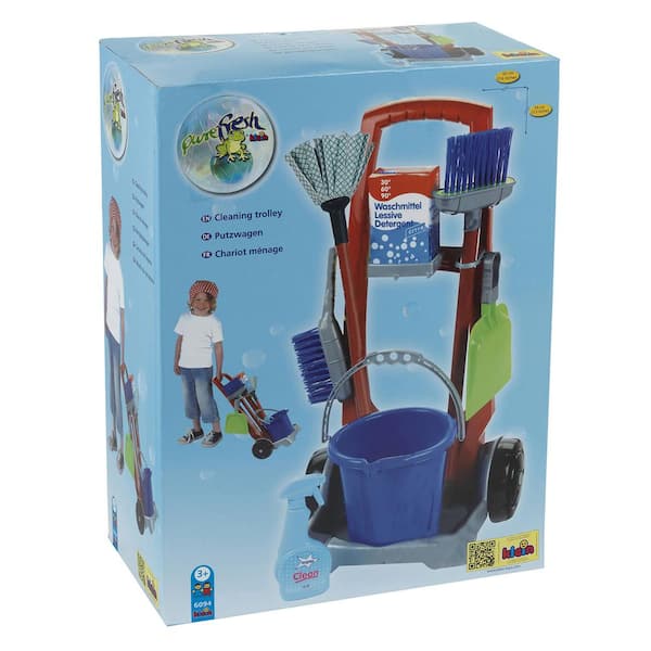 Hey! Play! Pretend Play Cleaning Set and Caddy on Wheels HW3300001 - The  Home Depot