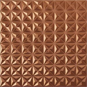 19 5/8 in. x 19 5/8 in. Coralie EnduraWall Decorative 3D Wall Panel, Copper (Covers 2.67 Sq. Ft.)