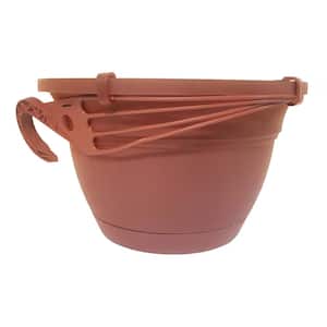 Mirabelle 12 in. Clay Hanging Basket