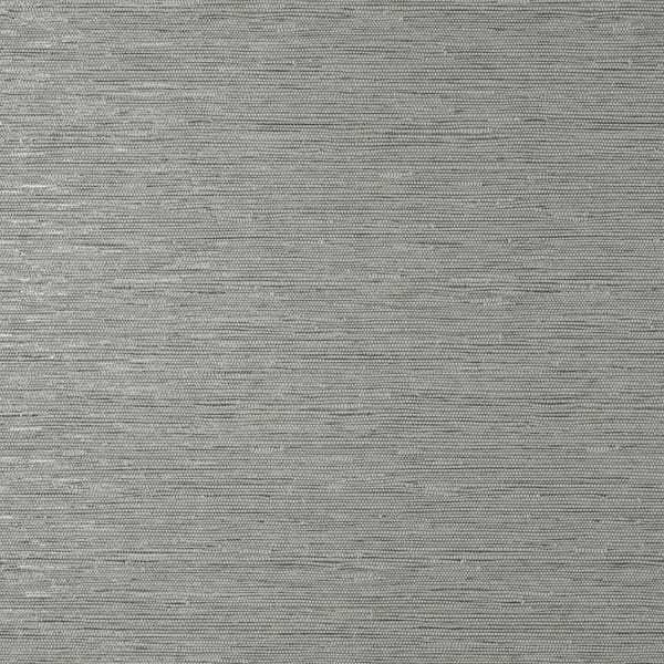 Fine Decor Mephi Grey Grasscloth Textured Vinyl Non-Pasted Wallpaper Sample