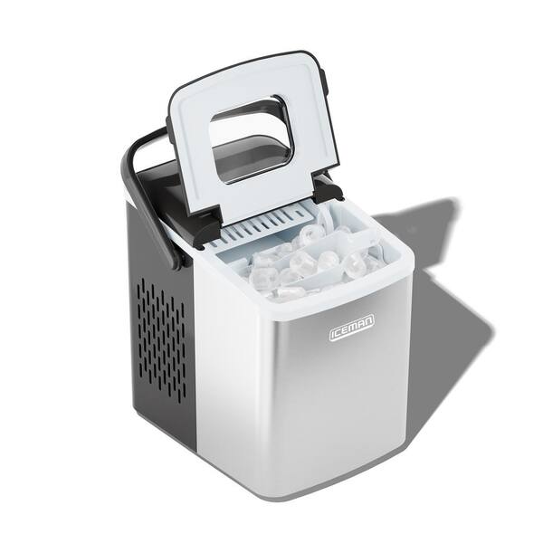 ICEMAN Dual-Size Ice Machine, Portable Ice Maker Machine, Creates