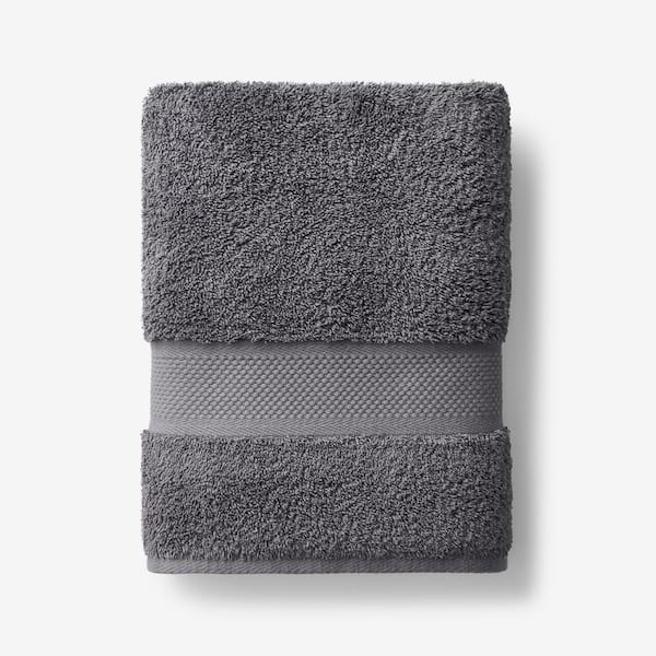 Legends Sterling Dark Gray Solid Supima Cotton Bath Towel