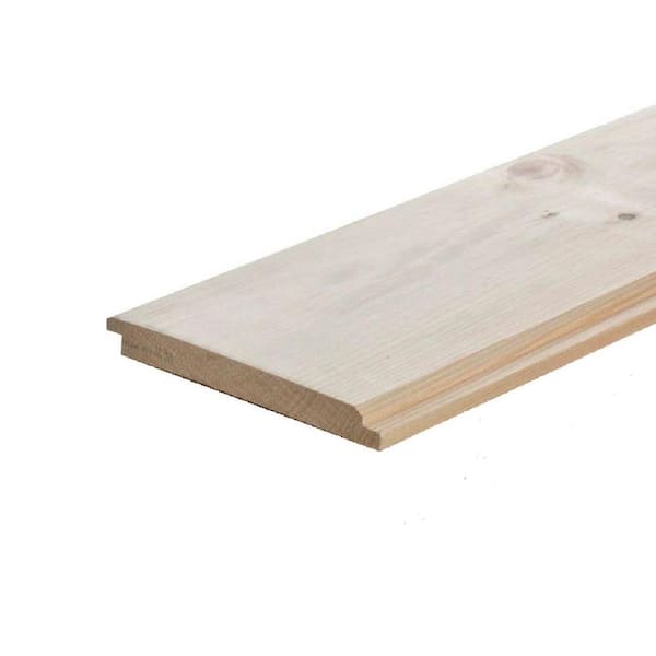 Unbranded Pattern Stock Wood Shiplap Board (Nominal: 1 in. x 6 in. x 16 ft.; Actual: 0.625 in. x 5.37 in. x 192 in.)