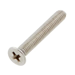 M3-0.5x20mm Stainless Steel Flat Head Phillips Drive Machine Screw 2-Pieces