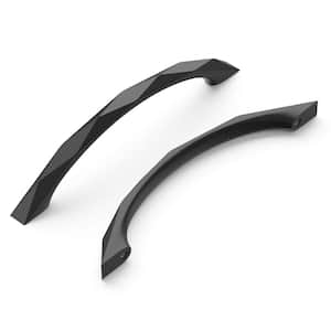 Karat Collection Cabinet Pull 5-1/16 in. (128 mm) Center to Center Matte Black Finish Modern Zinc Arch Pull (1-Pack)