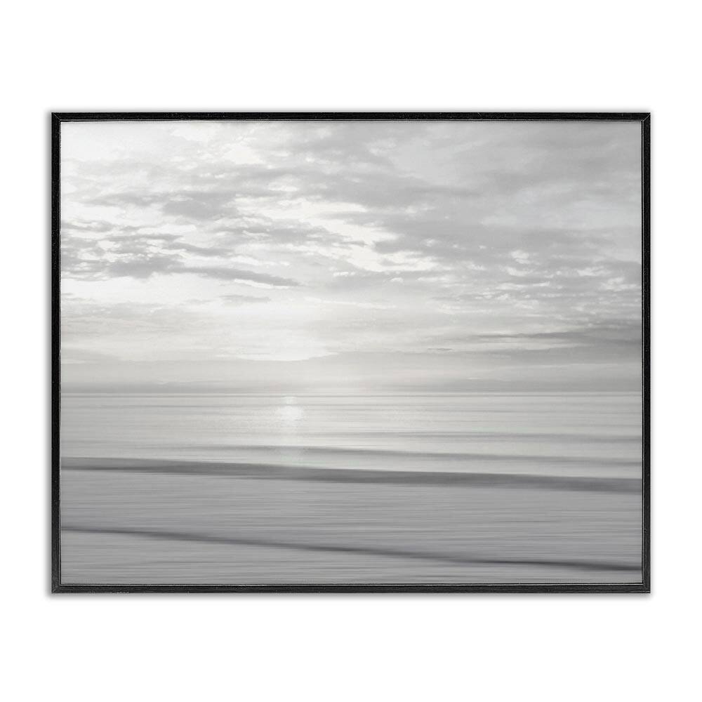 Soft Serene Beach Reflection by Maggie Olsen Black Framed Nature Giclee Art Print 16 in. x 20 in. price history on PriceWatchPro