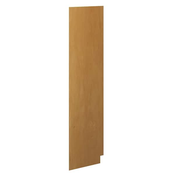 Aberdeen Recessed 0.25 in. W x 96 in. H x 23.25 in. D in Caramel End Panel in Assembled Pantry