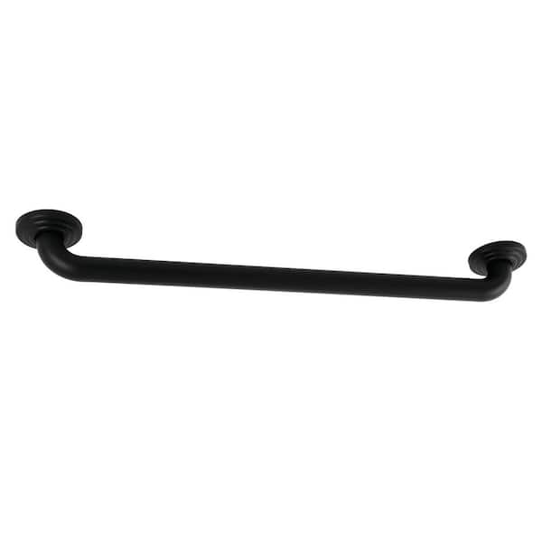 Kingston Brass Restoration 24 in. x 1-1/4 in. Grab Bar in Matte Black