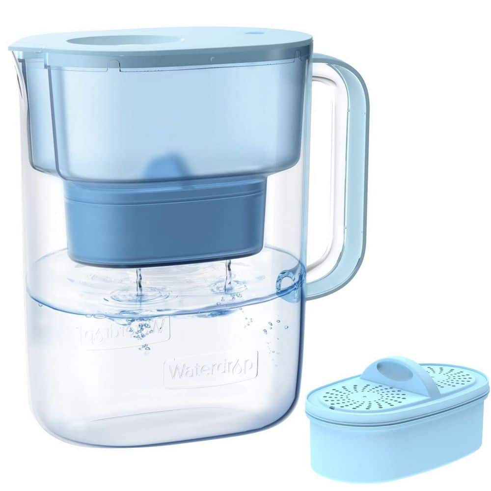 Alkaline Water Filter Pitcher, 10-Cup, Mineralized Alkaline Water, Up to 100 Gallons, Up to pH 9.5, BPA-Free, Blue price history on PriceWatchPro