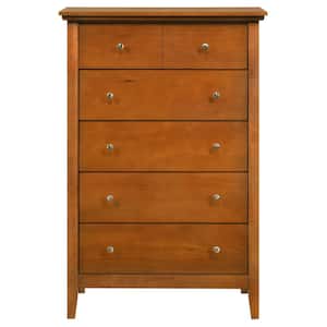 Hammond 5-Drawer Oak Chest of Drawers (48 in. H x 32 in. W x 18 in. D)