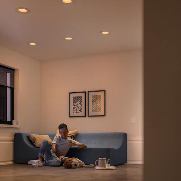 Philips Hue White Ambiance 5-6" Integrated LED Dimmable Smart Wireless Downlight Kit 801506 - The Home
