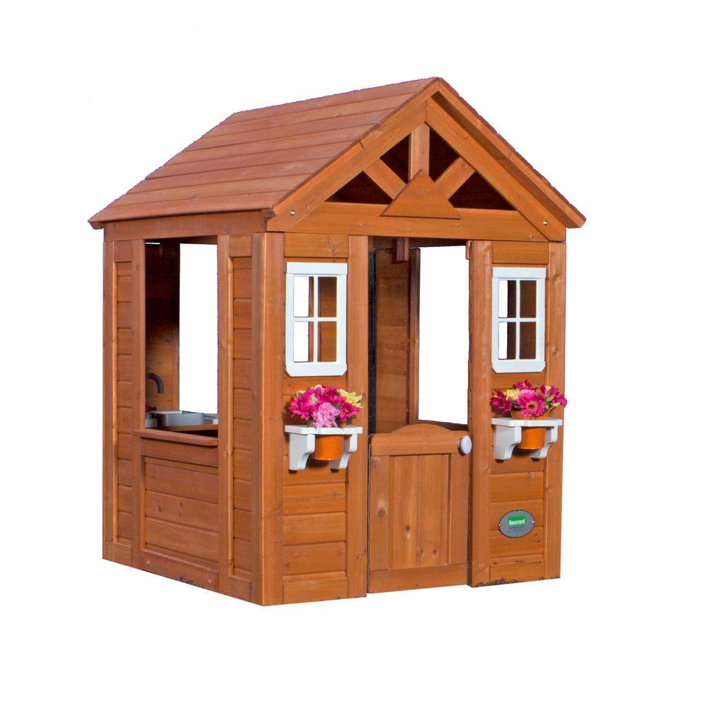 Backyard Discovery Timberlake All Cedar Playhouse-65314com - The Home Depot