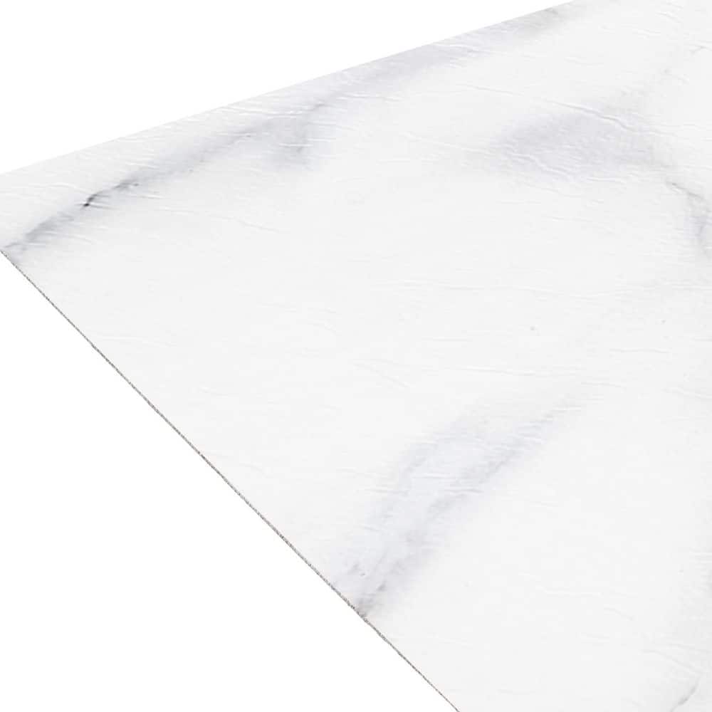 Luxe White 12" x 24" Self-Adhesive Vinyl Floor Tiles