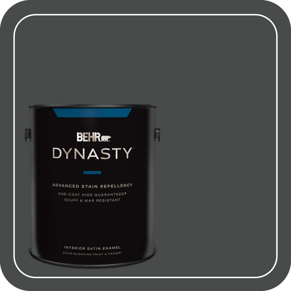 1 gal. #N450-7 Astronomical Satin Enamel Stain-Blocking Interior Paint and Primer price history on PriceWatchPro