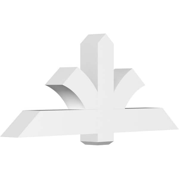 Ekena Millwork Redmond 60 in. W x 25 in. H x 6 in. D Signature Polyurethane Bracket