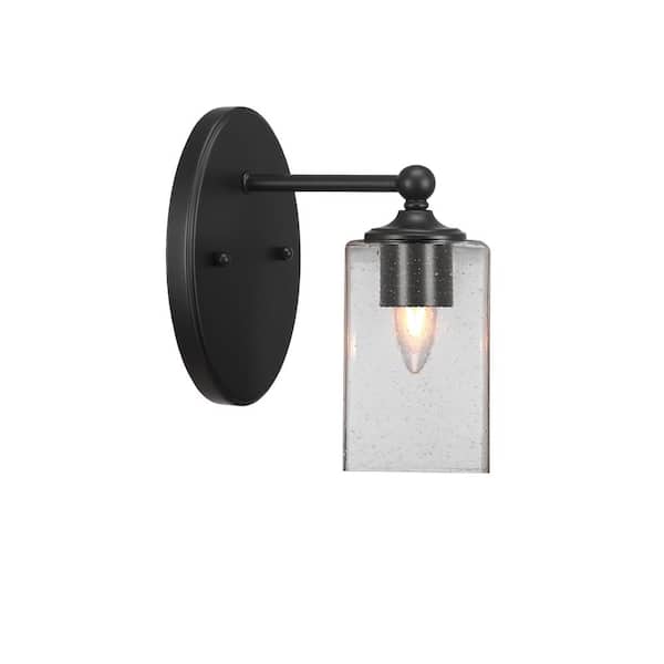 Unbranded Royale 1-Light Matte Black Wall Sconce