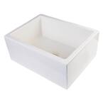 ALFI BRAND Smooth Farmhouse Apron Fireclay 23 in. Single Basin Kitchen ...