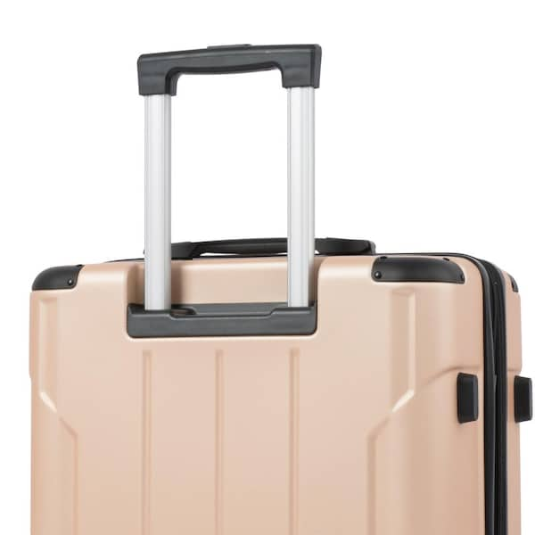 Aoibox 24 in. Gold Lightweight Hardshell Luggage Spinner Suitcase with TSA  Lock (Single Luggage) SNMX3043 - The Home Depot