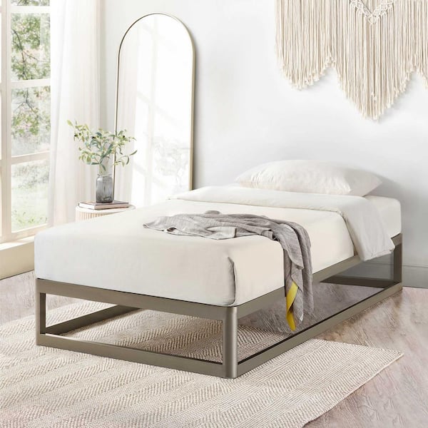 Round platform online bed frame