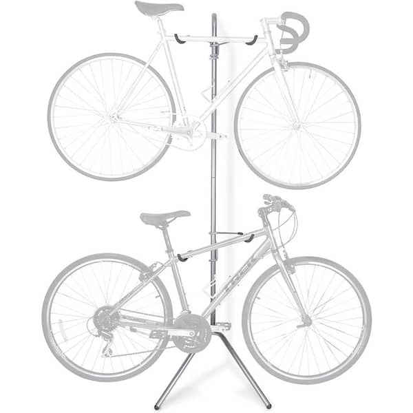 Delta Donatello Silver 2-Bike Leaning Garage Bike Rack