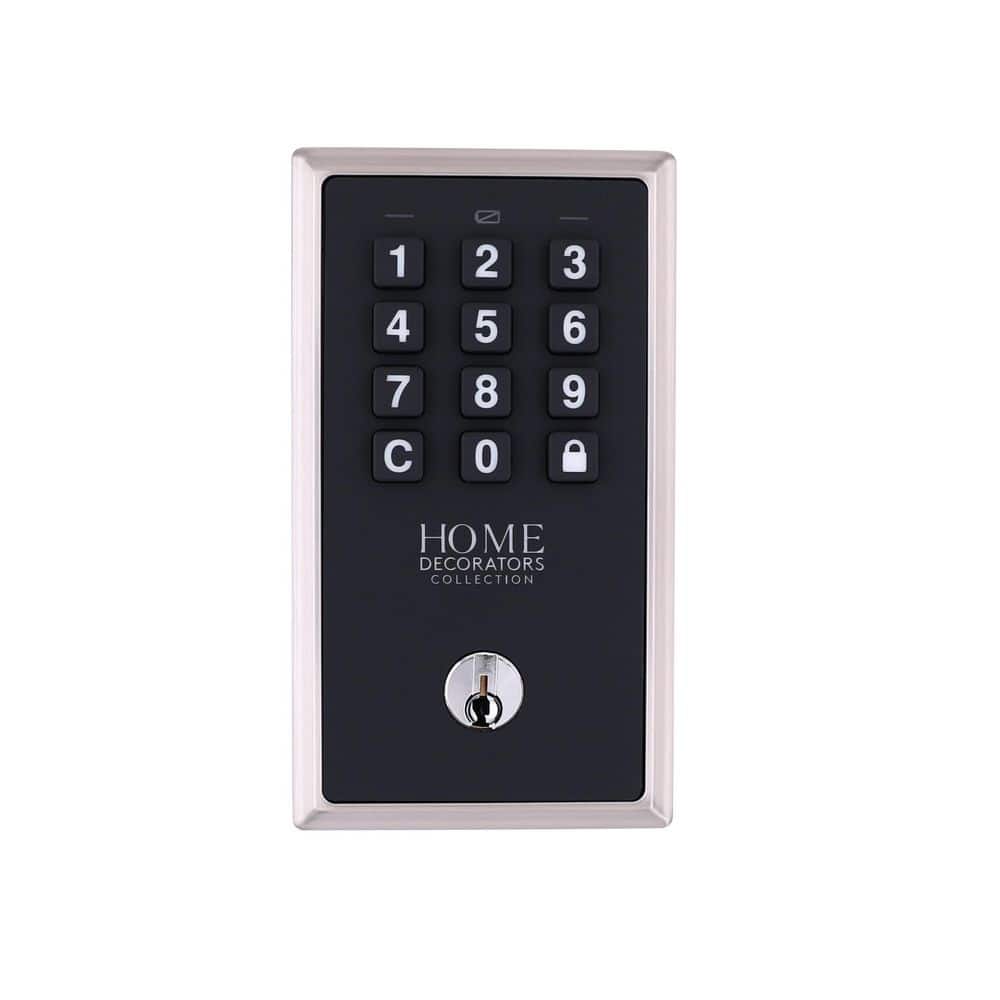 Square Satin Nickel Electronic Single Cylinder Keypad Deadbolt price history on PriceWatchPro