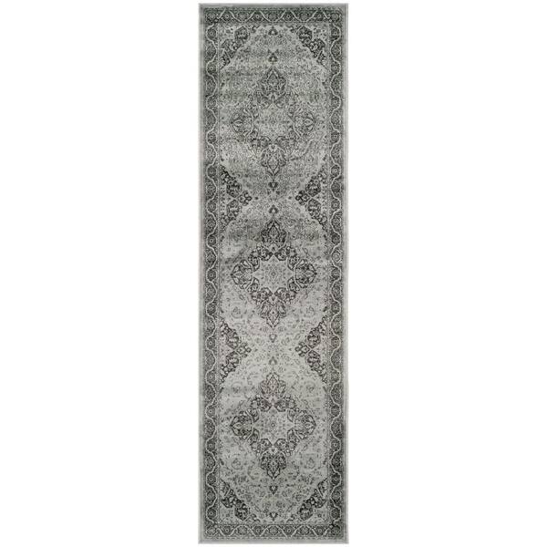 SAFAVIEH Vintage Light Blue/Multi 2 ft. x 6 ft. Border Runner Rug