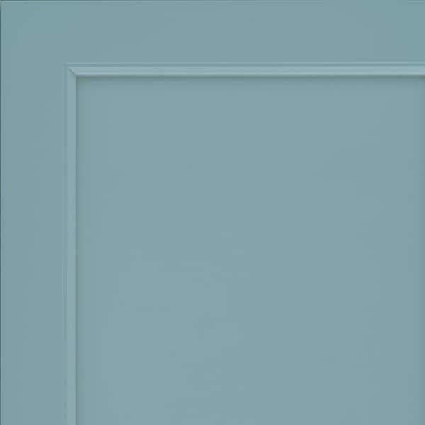 KraftMaid Bingham 7 5/16 in. W x 3/4 in. D x 7 5/16 in. H Quarter Cabinet Door Sample in Caribbean