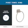 Franklin Brass Futura Towel Ring in Brushed Nickel D2416SN - The