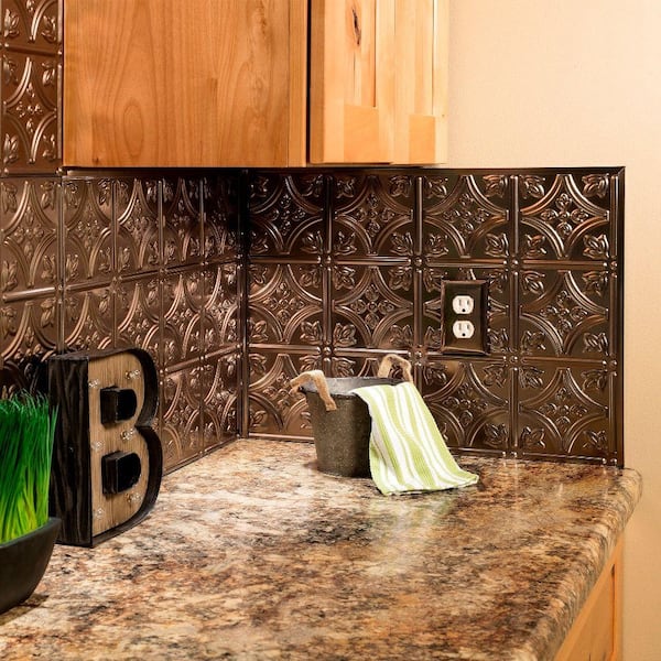 Wood Glass Backsplash, Brown Kitchen Wall Protector, Beige Art Glass  Design, Modern Easy to Clean Surface 