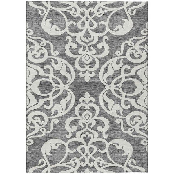 Addison Rugs Chantille Machine Washable Indoor/Outdoor Abstract ACN973 Gray 2 ft. 6 in. x 3 ft. 10 in. Area Rug