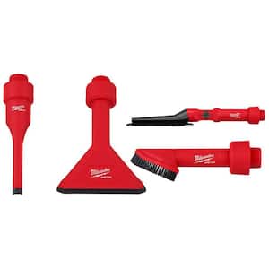 AIR-TIP 1-1/4 in. to 2-1/2 in. Non-Marring Crevice Tool, Utility Nozzle and Brush Kit For Wet/Dry Shop Vacuums (3-Piece)