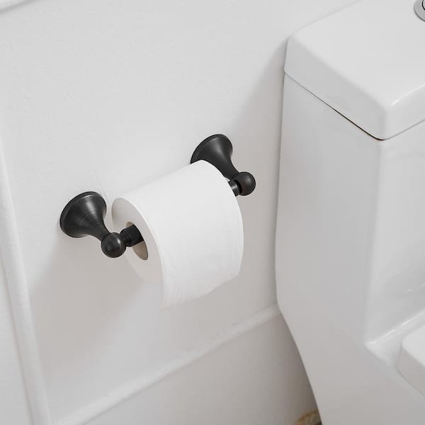5-Piece Bath Hardware Set with Towel Bar Towel Hook Toilet Paper Holder and Towel Ring Set in Oil Rubbed Bronze