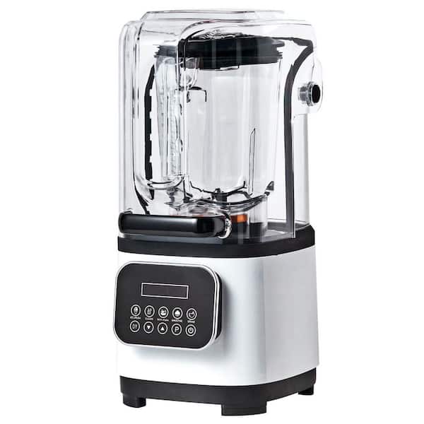 Commercial Countertop Blenders with Shield 68 oz. Jar Blender Combo 9-Speed and 5-Functions Blender,2025 Upgrade,White