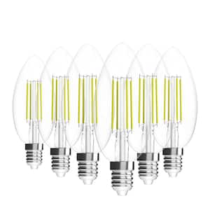 35-Watt Equivalent B10 Dimmable ENERGY STARE 12 Candelabra Base LED Light Bulb 2700K Warm White (6-Pack)